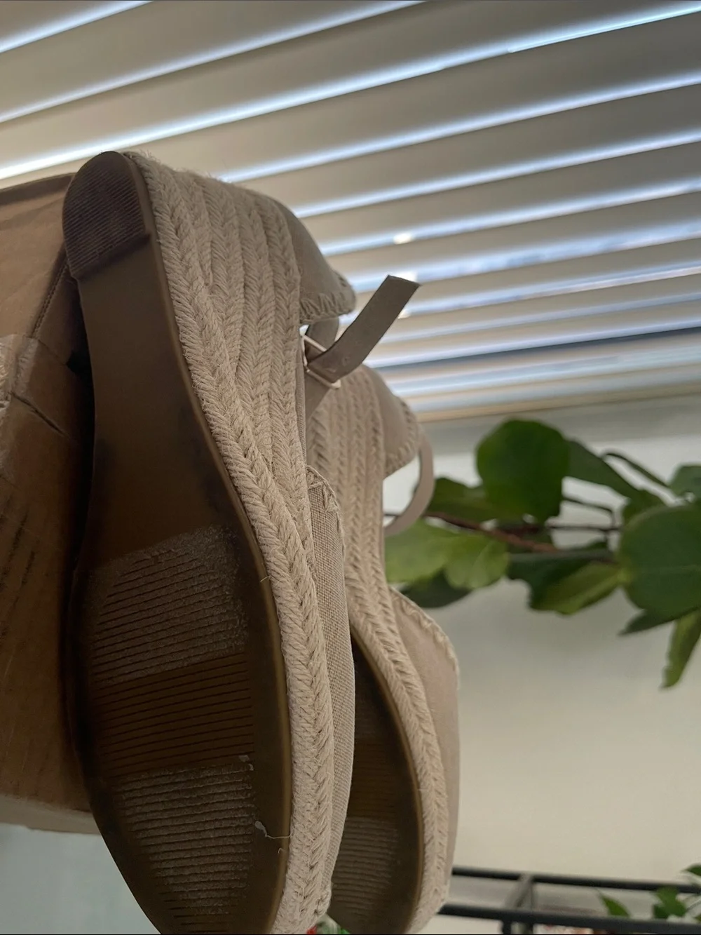 Tan Espadrille Size 10